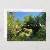 Happy National Trails Day! Postkarte (Vorne/Hinten)