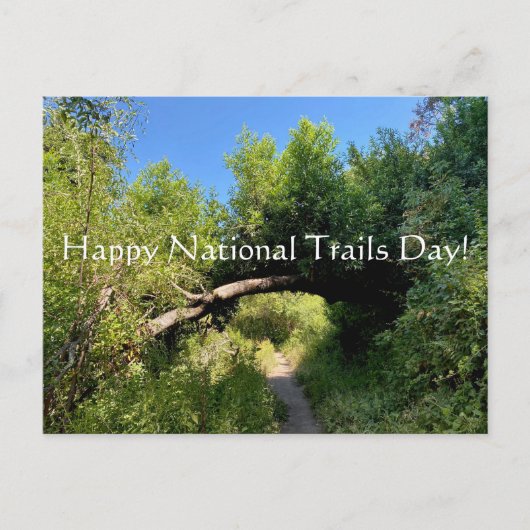Happy National Trails Day! Postkarte (Vorderseite)