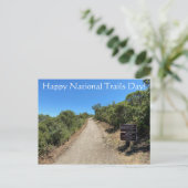 Happy National Trails Day! Postkarte (Stehend Vorderseite)