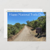 Happy National Trails Day! Postkarte (Vorne/Hinten)