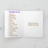 Happy National Waffle Week Karte (Innenseite)