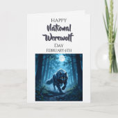 Happy National Werewolf Day | February 6th Karte (Vorderseite)