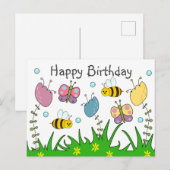 Happy Nature Birthday Postkarte (Vorne/Hinten)
