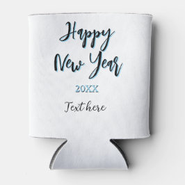 Happy neues Jahr blau schwarz kalt schlicht Jahr s Dosenkühler