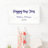 Happy neues Jahr lila schwarz hinzufügen Jahr einf Banner (Insitu)