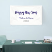 Happy neues Jahr lila schwarz hinzufügen Jahr einf Banner (Messeveranstaltung)