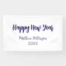 Happy neues Jahr lila schwarz hinzufügen Jahr einf Banner