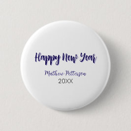 Happy neues Jahr lila schwarz hinzufügen Jahr einf Button