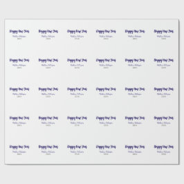 Happy neues Jahr lila schwarz hinzufügen Jahr einf Geschenkpapier