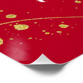 Happy neues Jahr minimalistisch abstrakt modernes Poster (Ecke)