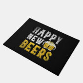 Happy New Beers Party Fußmatte (Schrägansicht)