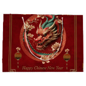 Happy new chinese dragon year große geschenktüte (Rückseite)