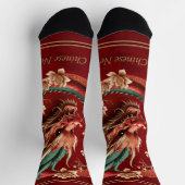 Happy new chinese dragon year socken (Oben)