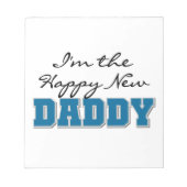 Happy New Daddy Gifts Notizblock (Vorderseite)
