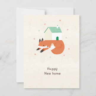 Happy new home vosje postkarte