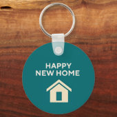 Happy New Home x Teal Schlüsselanhänger (Vorderseite)