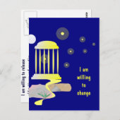 Happy New Journey Affirmation Postkarte (Vorne/Hinten)