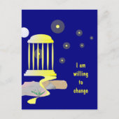 Happy New Journey Affirmation Postkarte (Vorderseite)