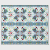 Happy New Planet Wrapping Paper Geschenkpapier (Flach)