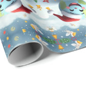 Happy New Planet Wrapping Paper Geschenkpapier (Rolleneckpunkt)