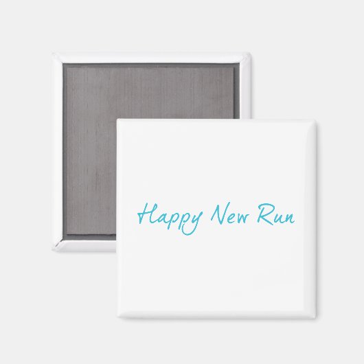 Happy New Run Magnet (Vorderseite/Rückseite)