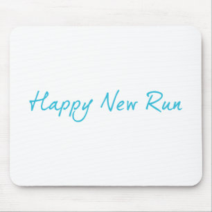 Happy New Run Mousepad