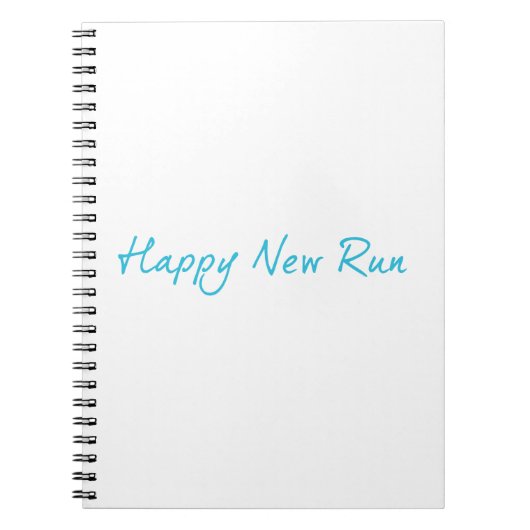 Happy New Run Notizblock (Vorderseite)