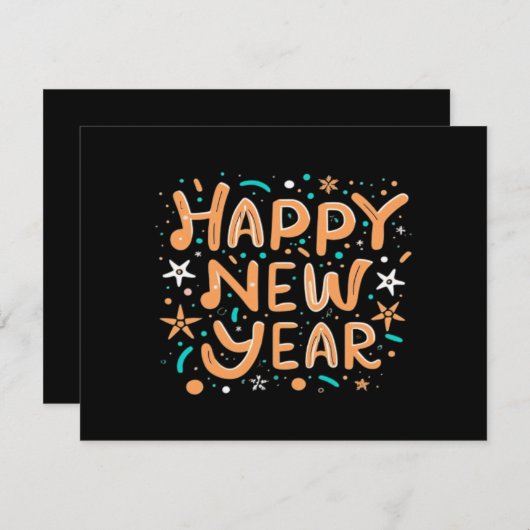 Happy New Year (Vorne/Hinten)