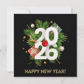 Happy New Year2026 Einladung (Rückseite)