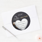 Happy New Year2026 Runder Aufkleber (Umschlag)