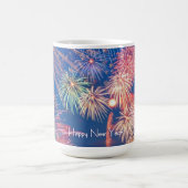 happy new year 新年の花火 お祝い☆ kaffeetasse (Mittel)