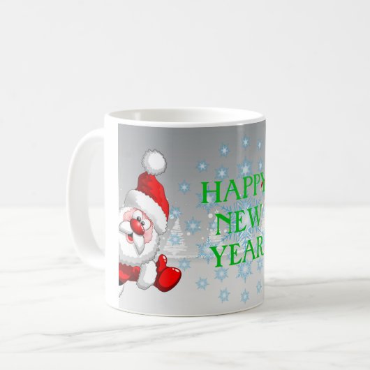 Happy New Year 11 oz Classic Tasse (Vorderseite Links)