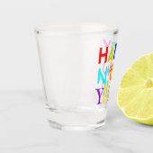 Happy New Year 1.5 oz Shot Glass Schnapsglas (Links)