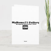 Happy New Year 2011 - Maßgeschneidert Feiertagskarte (Rückseite)