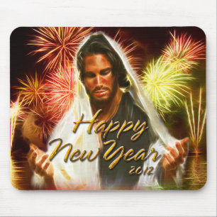 Happy New Year 2012 B Mousepad