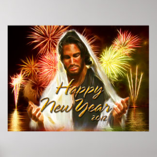 Happy New Year 2012 B Print Poster