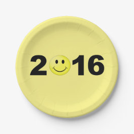 Happy New Year 2016 Funny Sweet Number Pappteller