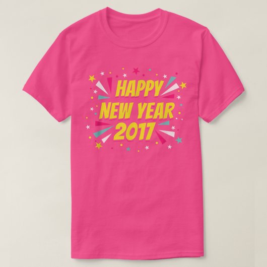 Happy New Year 2017 Shirt (Design vorne)