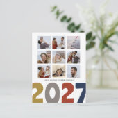 Happy New Year | 2018 | 9 FOTOS | Postkarten (Stehend Vorderseite)