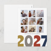 Happy New Year | 2018 | 9 FOTOS | Postkarten (Vorne/Hinten)