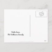 Happy New Year 2018 Striped Kwanzaa Colors Feiertagspostkarte (Rückseite)