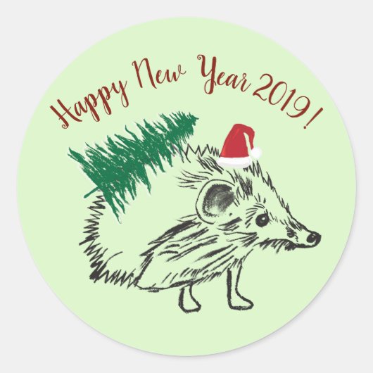 Happy New year 2019 Custom Sticker (Vorderseite)