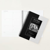 Happy New Year 2020 Black and Silver Gray Elegant Planer (Anzeige)
