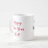 Happy New Year 2020 Kaffeetasse (Vorderseite Links)