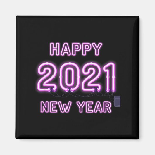 Happy New Year 2021 New Years Eve 2020 Party Suppl Magnet (Vorne)