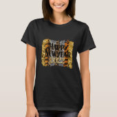 Happy New Year 2022 Glitter Gold and Leopard Print T-Shirt (Vorderseite)