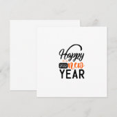 Happy New Year 2022 Mitteilungskarte (Vorne/Hinten)