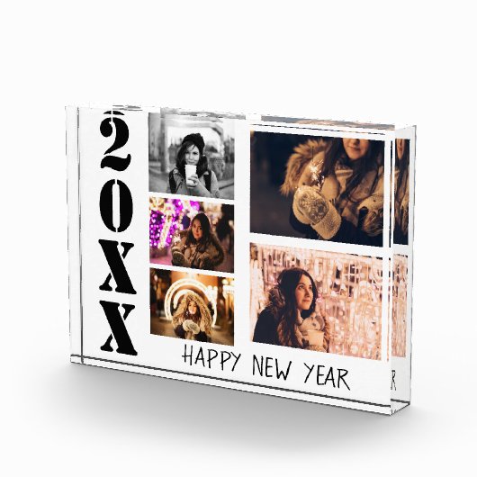 Happy New Year 2023 5 Foto Collage Block (Rechts)