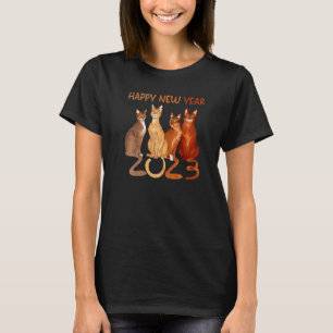 Happy New Year 2023 Cat Silvester NYE Party Me T-Shirt