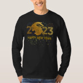 Happy New Year 2023 Happy Rabbit New Year T-Shirt (Vorderseite)